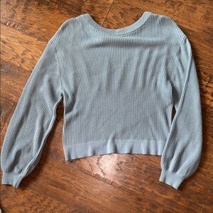 lululemon athletica Soft Blue Crew Neck Sweater